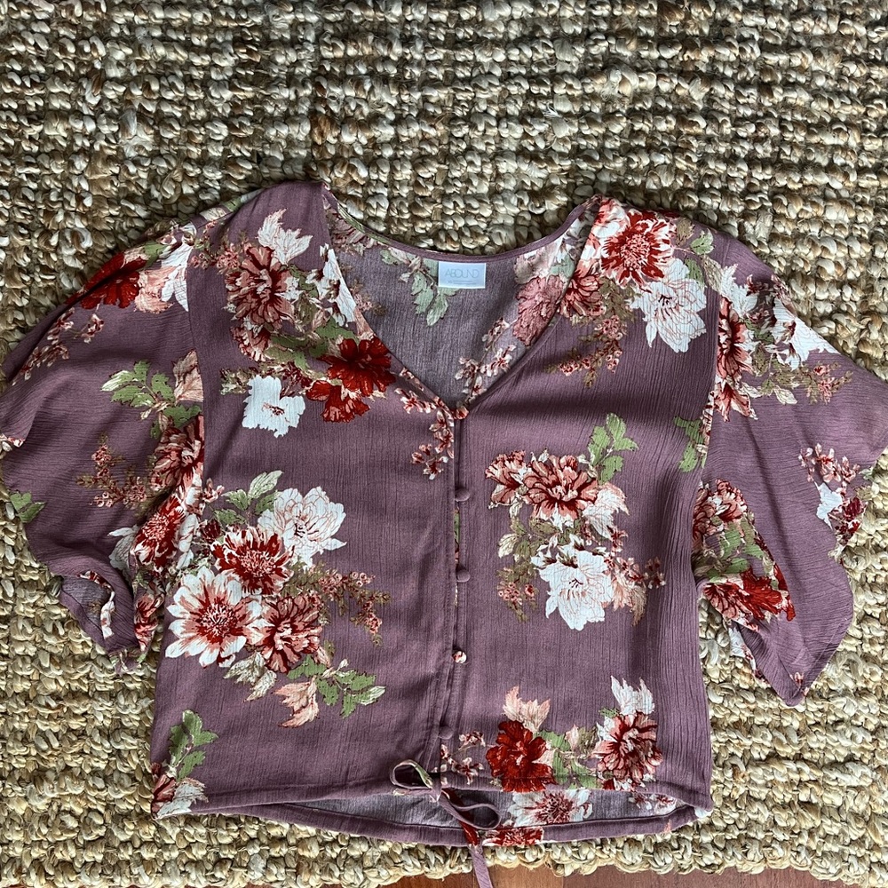 Abound - Floral Print Top
